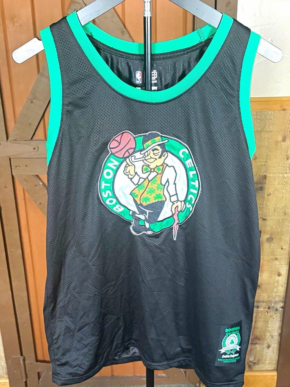 Ultra GAME Boston Celtics NBA Mesh Jersey Tank Top L Black/Green
